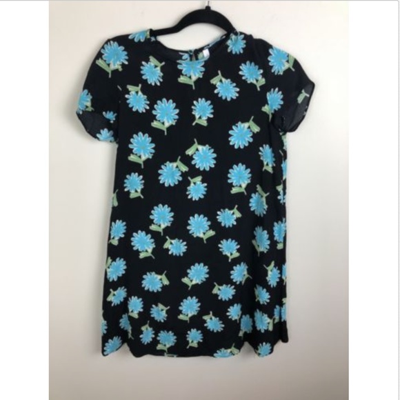 Zara Dresses & Skirts - [Zara Trafaluc] Floral Blouse Dress Short Sleeve